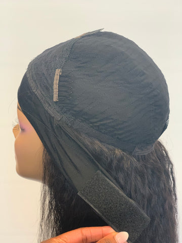 Kinky Straight Headband Wig 12"